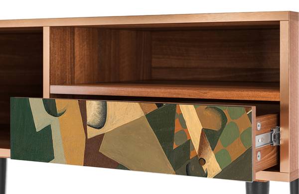 TV-Lowboard T3 Walnuss Braun - Holzwerkstoff - 115 x 59 x 48 cm