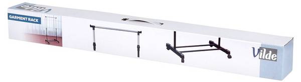 Kleiderständer 568069 Schwarz - Metall - 42 x 140 x 72 cm