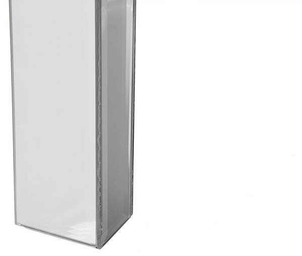 Beistelltisch RIMARDE Silber - Klarglas - 60 x 71 x 60 cm