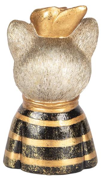 Dekorationsfigur Katze Deco&Evi Gold - Kunststoff - 9 x 18 x 11 cm