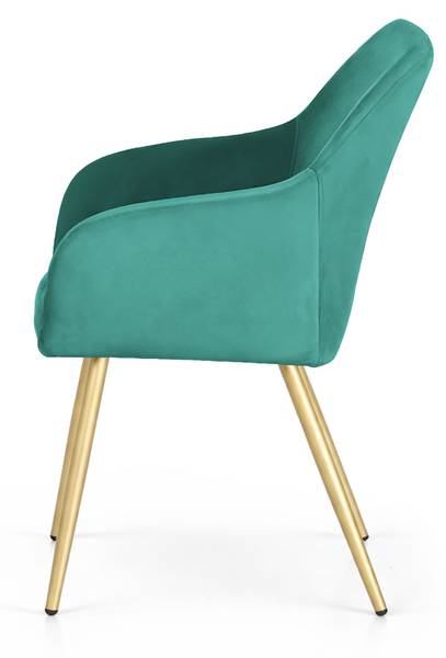CHAISE ESTELLE Lot de 2 Vert - Doré