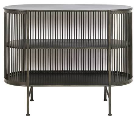 Schrank YINTHE Schwarz - Metall - 100 x 80 x 40 cm
