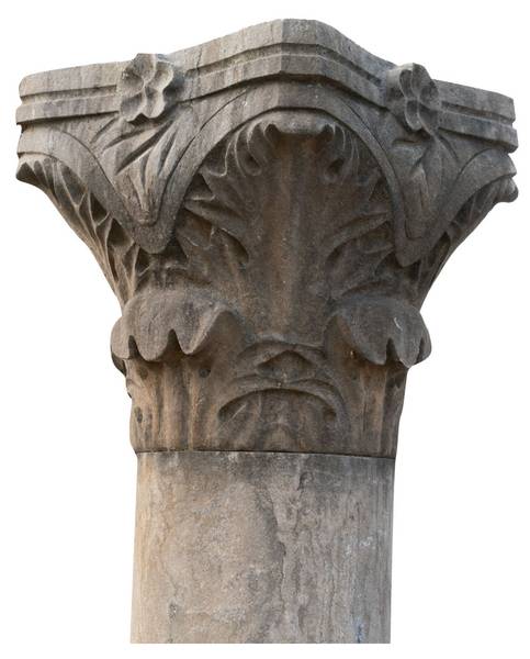 Säule IMPERIUM Grau - Stein - 48 x 245 x 48 cm