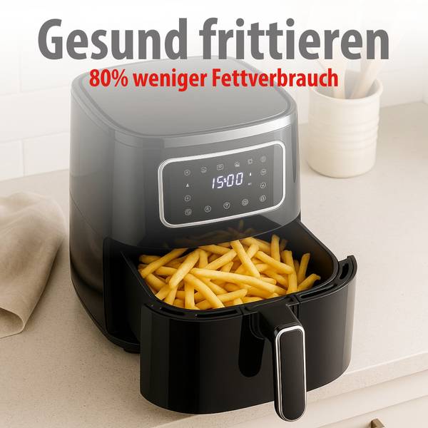 Heißluftfritteuse MEALHE2230022 Schwarz - Kunststoff - 33 x 30 x 27 cm