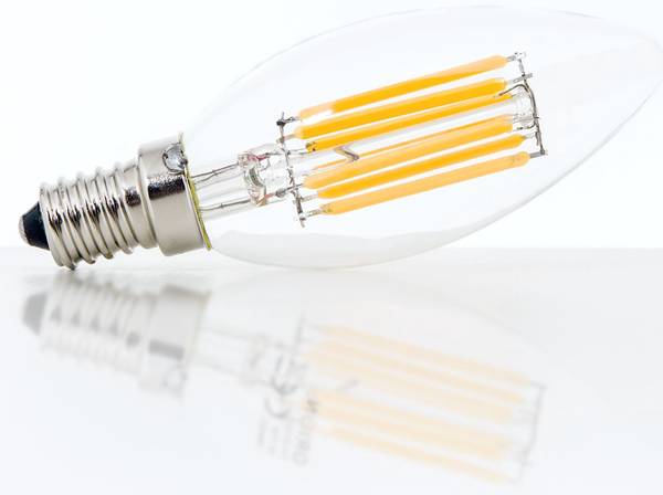 LED Kerze E14 Glas - 4 x 10 x 4 cm