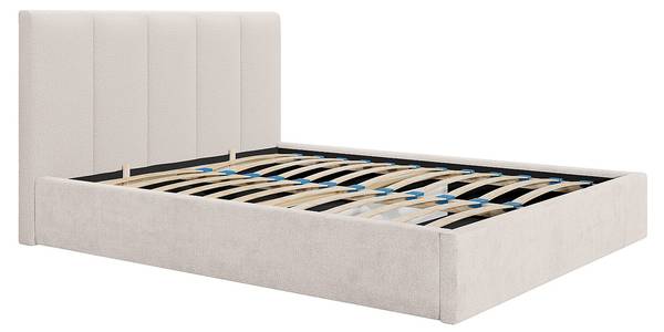 Bett mit Bettkasten KILACLO Beige