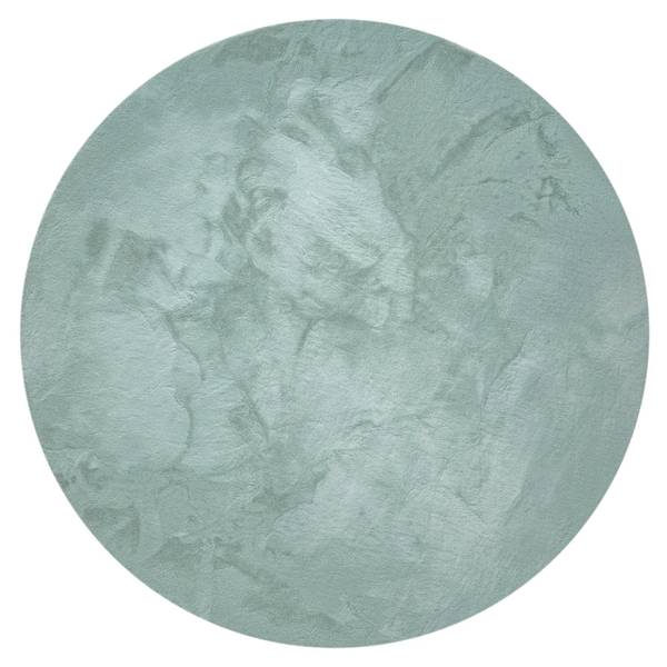 Kunstfell-Teppich Dave Mint - Durchmesser: 80 cm
