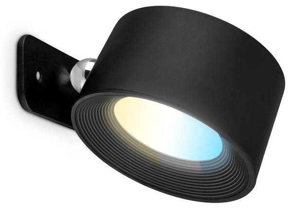 Magnetische Akku Wandleuchte BKL1597 Schwarz - ABS - 8 x 10 x 5 cm