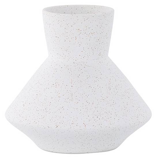 Vase Rellis Weiß - Holz teilmassiv - 22 x 20 x 22 cm
