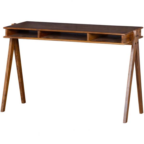 Bureau Compartment Acacia massif - Acacia marron