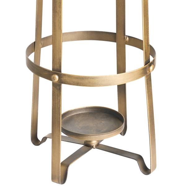 Kandelaar MARAWI goud - metaal - 18 x 48 x 18 cm
