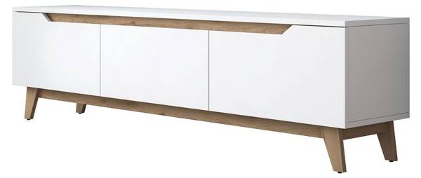 TV-Möbel D1 - 2472 Weiß - Holzwerkstoff - 35 x 49 x 180 cm