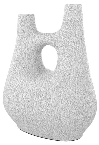 Vase Cruz Blanc - Fibres naturelles - 34 x 42 x 23 cm