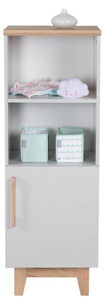 Kast Caro grijs - eikenhout - 45 x 128 x 42 cm