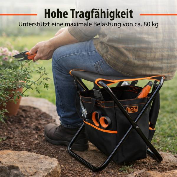 Tuinstoel MEBLTU5470031 Schwarz - Textil - 36 x 4 x 50 cm