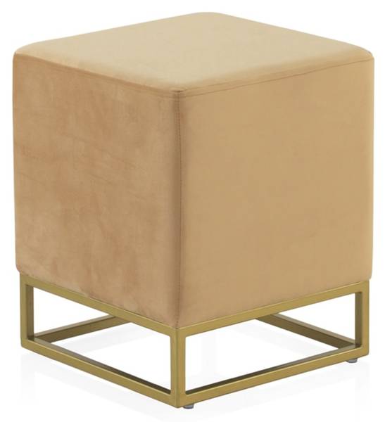 Pouf  10766 Gelb - Webstoff - 37 x 44 x 37 cm