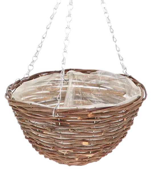 Hängeampel BPH219 Braun - Naturfaser - 26 x 14 x 26 cm