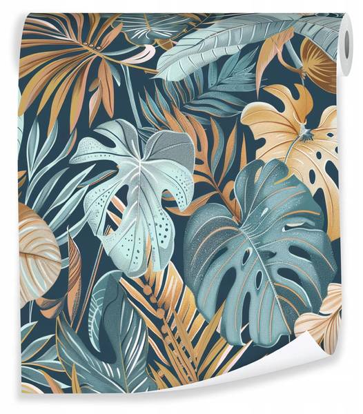 Vliestapete Blätter Natur Tapete Fleece - Webstoff - 50 x 1000 x 1 cm