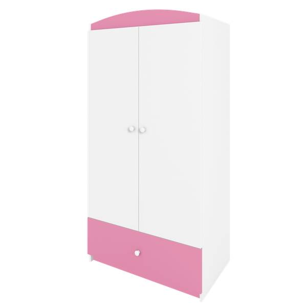 Kinderkleiderschrank Basic Hellrosa