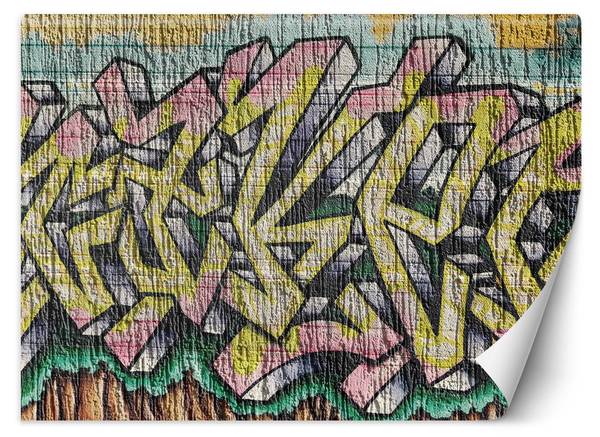 Fotobehang graffiti op beton 450 x 315 cm