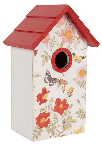 Vogelhaus Ella Garden Weiß - Holzwerkstoff - 10 x 22 x 15 cm