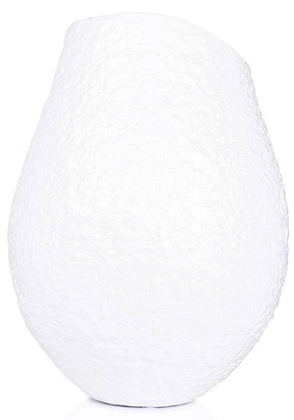 Vase Vagur Weiß - Keramik - 29 x 33 x 29 cm