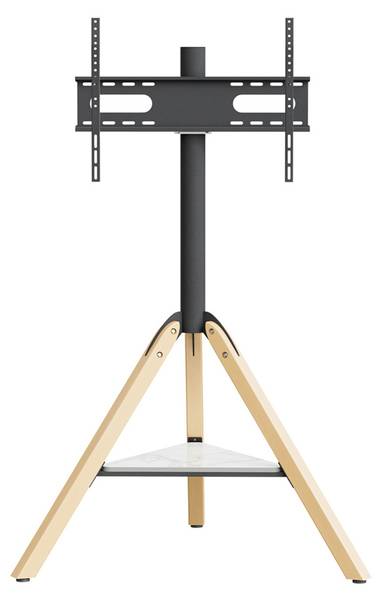 Support TV Aetheris Noir - Bois manufacturé - Métal - 90 x 130 x 90 cm