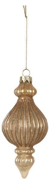 Weihnachtskugel Snow 45019 Gold - Glas - 7 x 14 x 7 cm