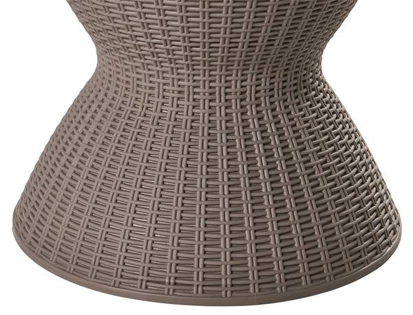 Stehtisch AISA Braun - Textil - 49 x 58 x 49 cm