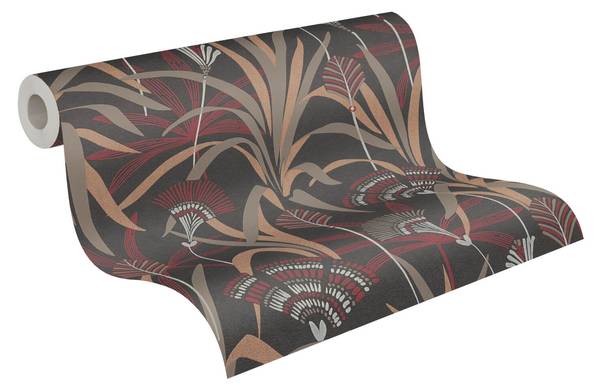 Vliestapete 399364-GU Schwarz - Fleece - 53 x 1005 x 1 cm