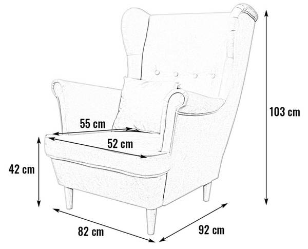 Sessel OSLO II Dunkelblau
