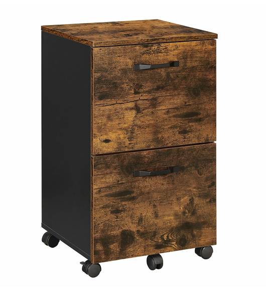 Rollcontainer Shīshgarh Braun - Holzwerkstoff - 40 x 70 x 42 cm