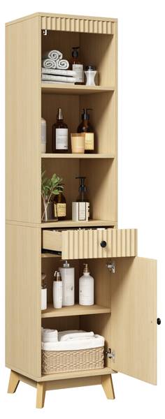 Hochschrank Prometheus Ⅲ Braun - Holzwerkstoff - 40 x 172 x 36 cm
