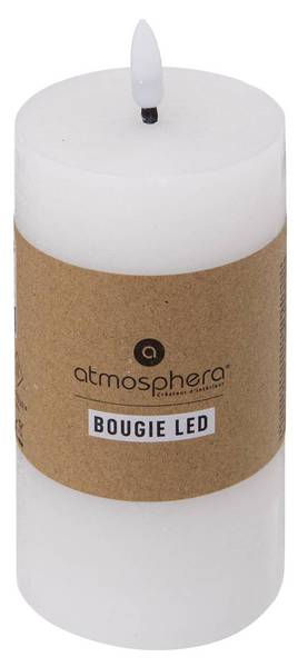 Bougie ronde à led MOLIA Blanc