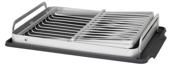 Abtropffläche ALUX Grau - Metall - 31 x 25 x 44 cm