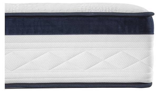 Matratze und Bettgestell mit Lattenrost Beige - Textil - Holz teilmassiv - 200 x 28 x 180 cm