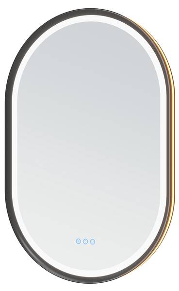 Wandspiegel GARDES LMR1196CS Schwarz - Glas - 90 x 60 x 4 cm