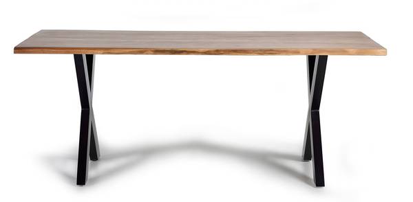 Esstisch 6084 Braun - Massivholz - 100 x 78 x 180 cm