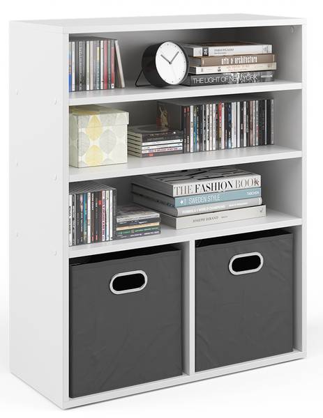 Bibliothèque  34160 Blanc - Bois manufacturé - 72 x 91 x 31 cm