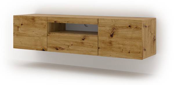 TV Lowboard Aura 150 Eiche Dekor - Breite: 150 cm
