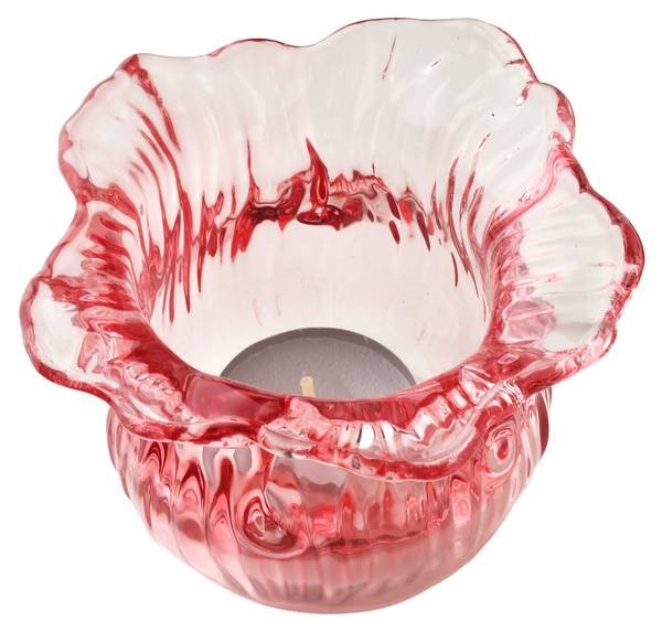 Kerzenständer JULIETTA Pink - Glas - 10 x 8 x 10 cm