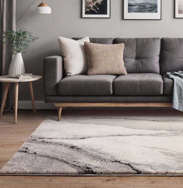 Teppich HAVEN Grau - 80 x 150 cm