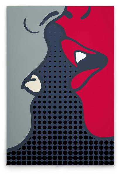 Leinwandbild The Kiss 60 x 90 cm