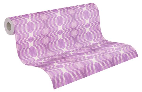 Vliestapete 395343-GU Violett - Fleece - 53 x 850 x 1 cm