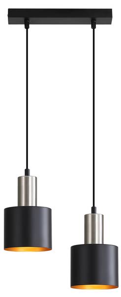 Suspension Lanz Noir - Métal - 30 x 174 x 30 cm