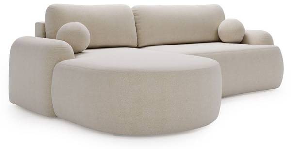 Ecksofa AURIO Beige - 261 x 82 x 177 cm