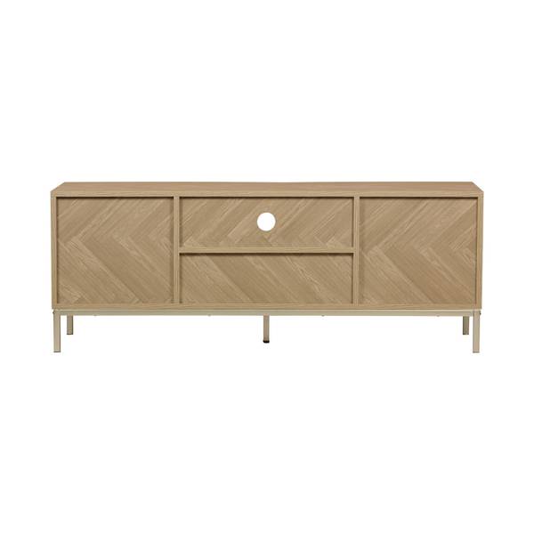 TV-Möbel Budapest Beige - Holz teilmassiv - 40 x 45 x 120 cm