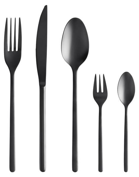 Besteckset BEVERLY Schwarz