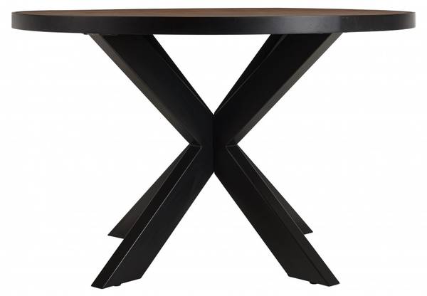 Esstisch BASILE Schwarz - Metall - 120 x 76 x 120 cm