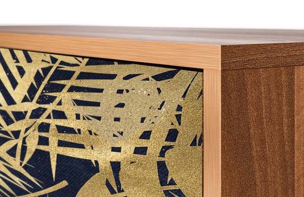 Sideboard S3 Walnuss Schwarz - Holzwerkstoff - 115 x 84 x 41 cm